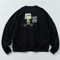 PEANUTS  Charlie Silhouette Back Print  Sweatshirt - HLY & CHOCCICO