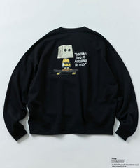 PEANUTS  Charlie Silhouette Back Print  Sweatshirt HLY & CHOCCICO