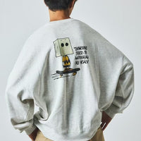 PEANUTS  Charlie Silhouette Back Print  Sweatshirt - HLY & CHOCCICO