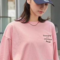 PEANUTS / SNOOPY Vintage Print Oversized Long T-Shirt HLY & CHOCCICO