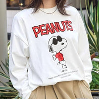PEANUTS / SNOOPY Vintage Print Oversized Long T-Shirt HLY & CHOCCICO