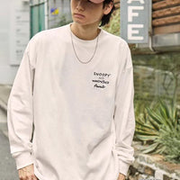PEANUTS / SNOOPY Vintage Print Oversized Long T-Shirt HLY & CHOCCICO