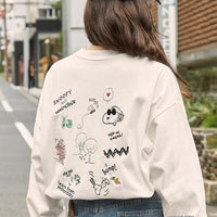 PEANUTS / SNOOPY Vintage Print Oversized Long T-Shirt HLY & CHOCCICO