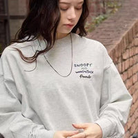 PEANUTS / SNOOPY Vintage Print Oversized Long T-Shirt HLY & CHOCCICO