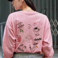 PEANUTS / SNOOPY Vintage Print Oversized Long T-Shirt HLY & CHOCCICO