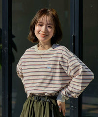 日本直送Penneys x Coen assorted border long sleeve T-shirt - HLY & CHOCCICO