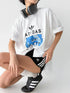 韓國直送Playful Graphic Tee - HLY & CHOCCICO