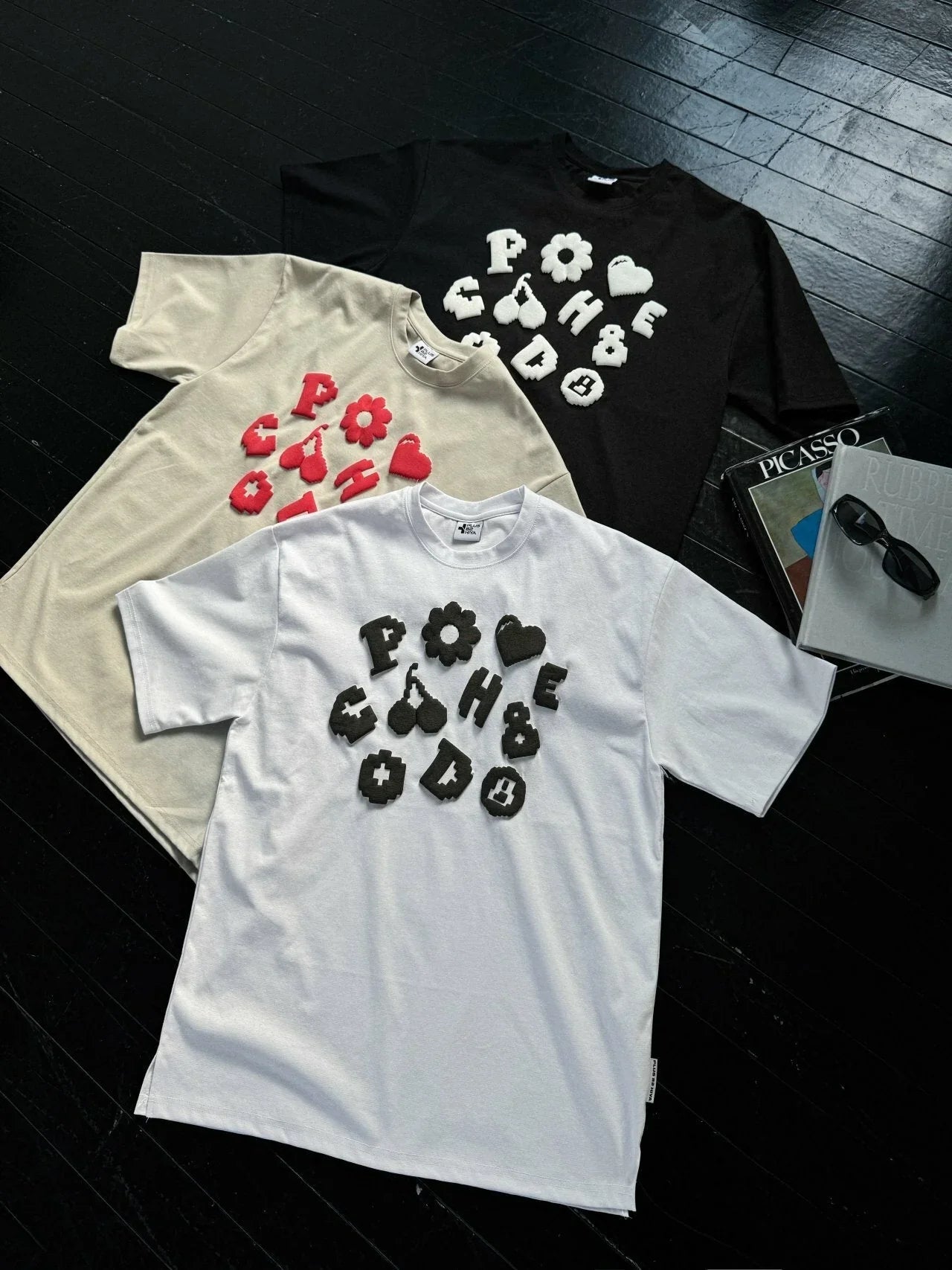 韓國直送 PLUS 82 HIYA Cherry Foam Bunto Tee / short pants - HLY &amp; CHOCCICO