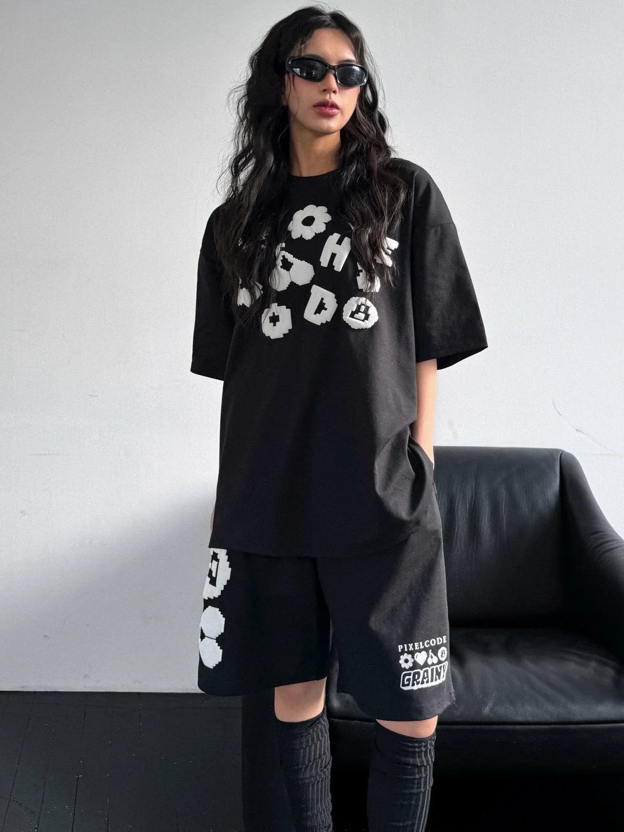 韓國直送 PLUS 82 HIYA Cherry Foam Bunto Tee / short pants - HLY &amp; CHOCCICO