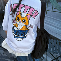 韓國直送 PLUS 82 HIYA Crayon Bubble Cat Short Sleeve - HLY & CHOCCICO