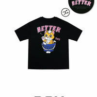 韓國直送 PLUS 82 HIYA Crayon Bubble Cat Short Sleeve - HLY & CHOCCICO