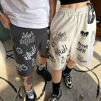 韓國直送 PLUS 82 HIYA Firework Graffiti Shorts - HLY & CHOCCICO