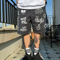 韓國直送 PLUS 82 HIYA Firework Graffiti Shorts - HLY & CHOCCICO