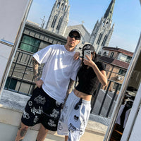 韓國直送 PLUS 82 HIYA Firework Graffiti Shorts - HLY & CHOCCICO