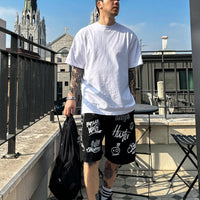 韓國直送 PLUS 82 HIYA Firework Graffiti Shorts - HLY & CHOCCICO