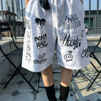 韓國直送 PLUS 82 HIYA Firework Graffiti Shorts - HLY & CHOCCICO