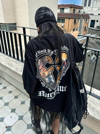 韓國直送 PLUS 82 HIYA Heart Baroque Short Sleeve - HLY &amp; CHOCCICO