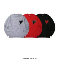 韓國直送 PLUS 82 HIYA  Heart Stitch Knit- 3 Color - HLY & CHOCCICO