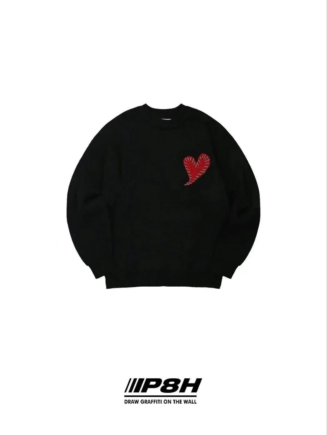 韓國直送 PLUS 82 HIYA Heart Stitch Knit - 3 Color - HLY &amp; CHOCCICO