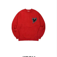 韓國直送 PLUS 82 HIYA  Heart Stitch Knit- 3 Color - HLY & CHOCCICO