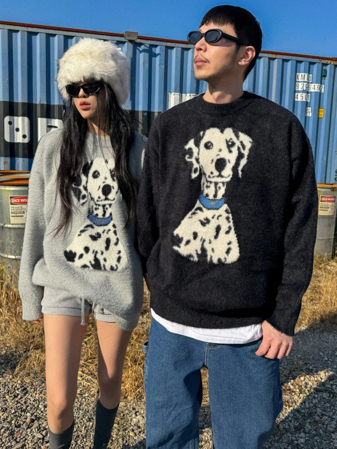 韓國直送 PLUS 82 HIYA Popchon Dalmatian Knit - HLY &amp; CHOCCICO