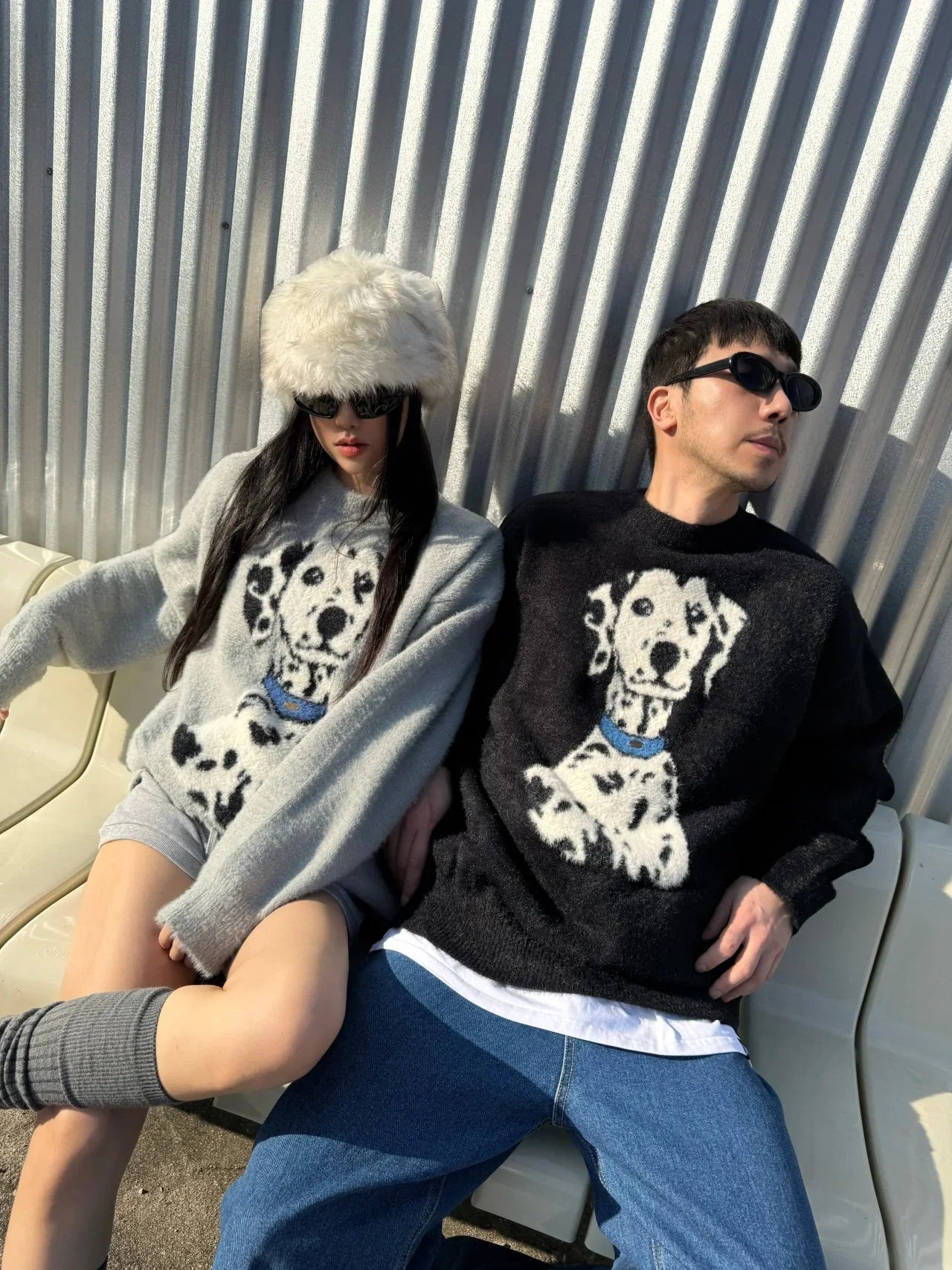韓國直送 PLUS 82 HIYA Popchon Dalmatian Knit - HLY &amp; CHOCCICO