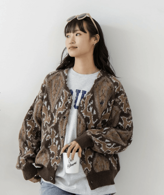 日本直送 POLO CLUB Pattern Knit Cardigan