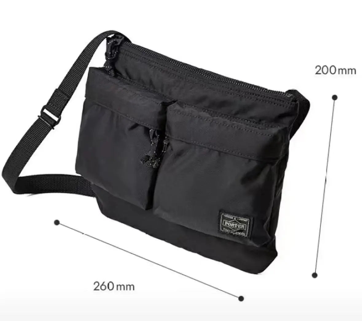 PORTER FORCE SHOULDER BAG - HLY & CHOCCICO