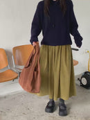 韓國直送Casual Chic Sweater t／ Versatile Flared Skirt