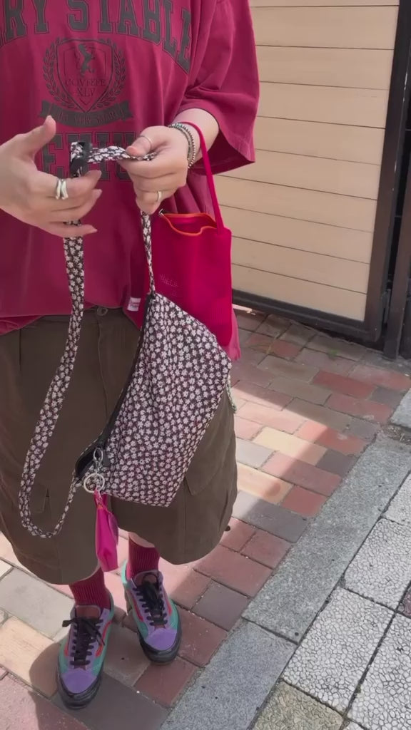 韓國直送Jammyfinger Flower Boat Short Cross Bag -3 Color
