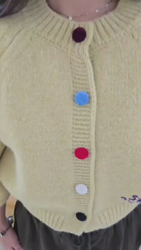 韓國直送Embroidered Charm Cardigan