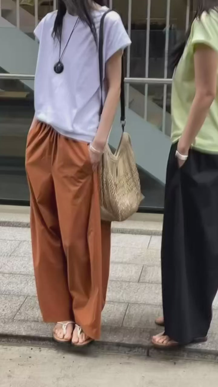 韓國直送Versatile Elastic Waist Pants / Tee
