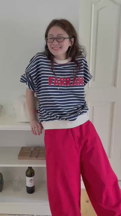 韓國直送Farrah Striped Sweatshirt
