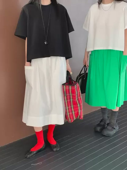 Direct from Korea Casual Pocket Skirt