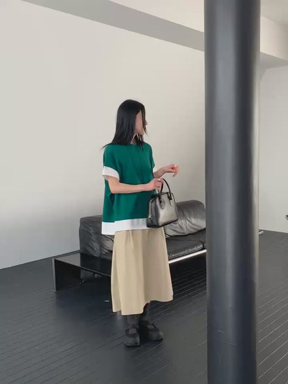 韓國直送Vibrant Trim T-Shirt