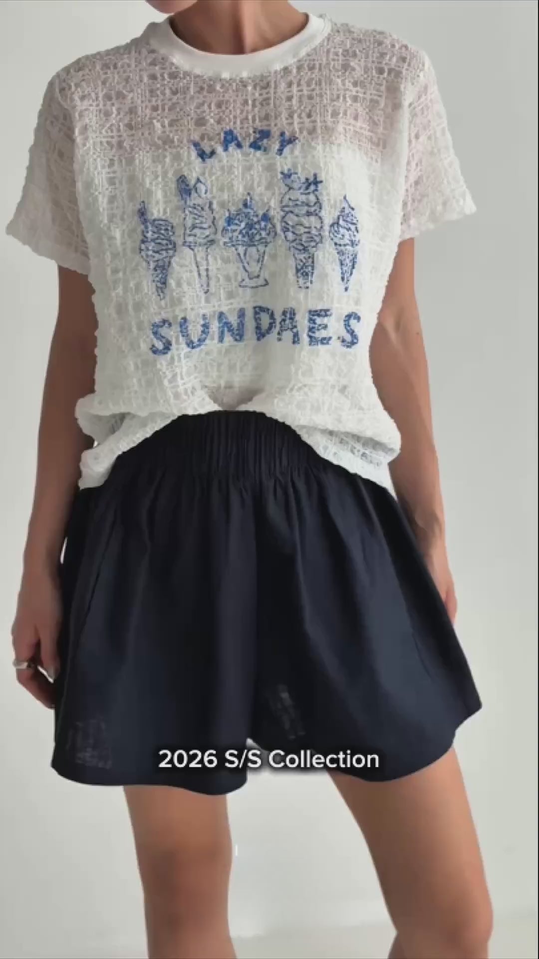 Korean Direct Lazy Sundaes Tee