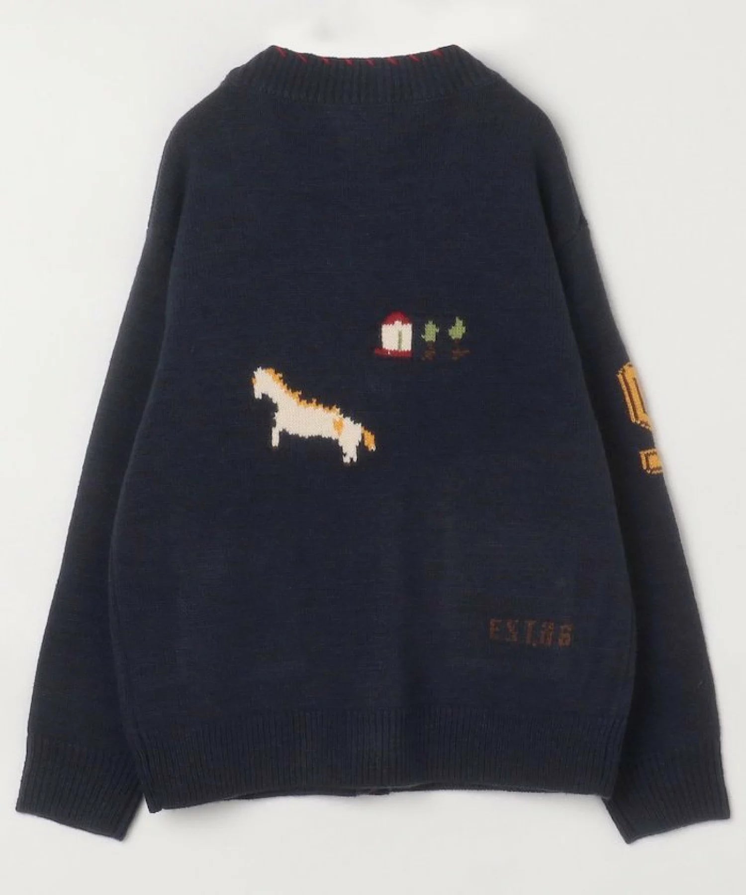 日本直送Country Jacquard Knit Cardigan