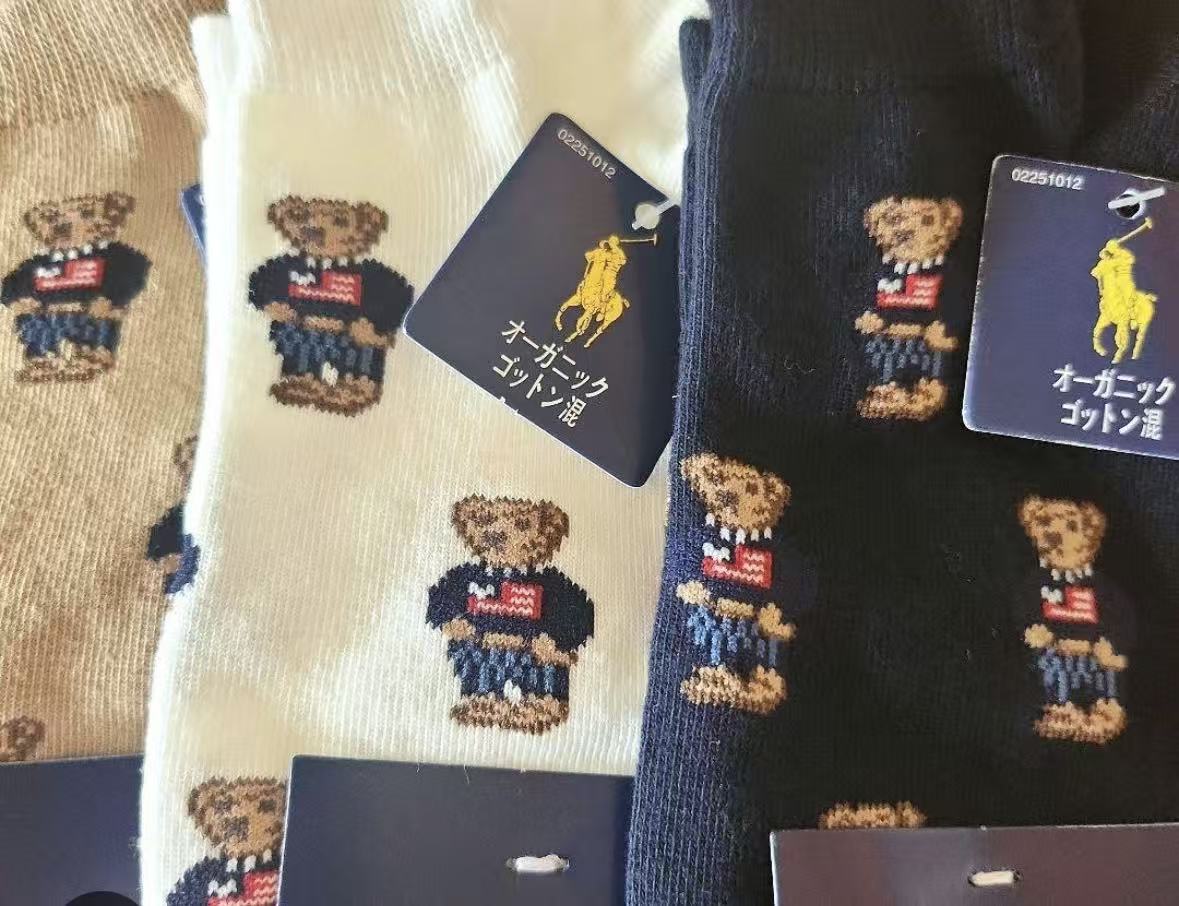 全新限定款Ralph lauren 經典熊綿襪 （一套4對） HLY & CHOCCICO
