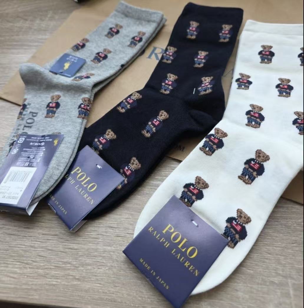 全新限定款Ralph lauren 經典熊綿襪 （一套4對） HLY & CHOCCICO