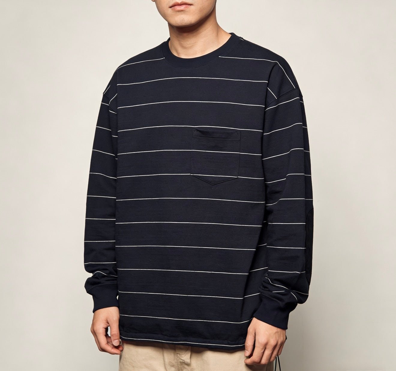 🌟剩餘少量 碼數售完即止🌟 REMI RELIEF Heavy Cotton Vintage Striped Long Sleeve T-Shirt - HLY &amp; CHOCCICO