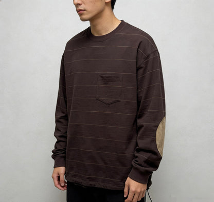 🌟剩餘少量 碼數售完即止🌟 REMI RELIEF Heavy Cotton Vintage Striped Long Sleeve T-Shirt - HLY &amp; CHOCCICO
