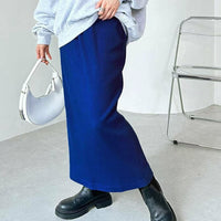 日本直送 Ribbed Tight Long Skirt - HLY & CHOCCICO