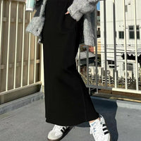 日本直送 Ribbed Tight Long Skirt - HLY & CHOCCICO