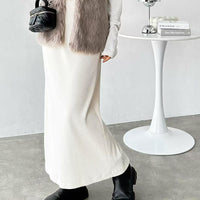 日本直送 Ribbed Tight Long Skirt - HLY & CHOCCICO