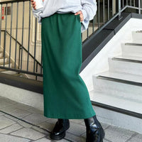 日本直送 Ribbed Tight Long Skirt - HLY & CHOCCICO
