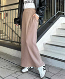 日本直送 Ribbed Tight Long Skirt - HLY & CHOCCICO