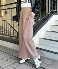 日本直送 Ribbed Tight Long Skirt - HLY & CHOCCICO