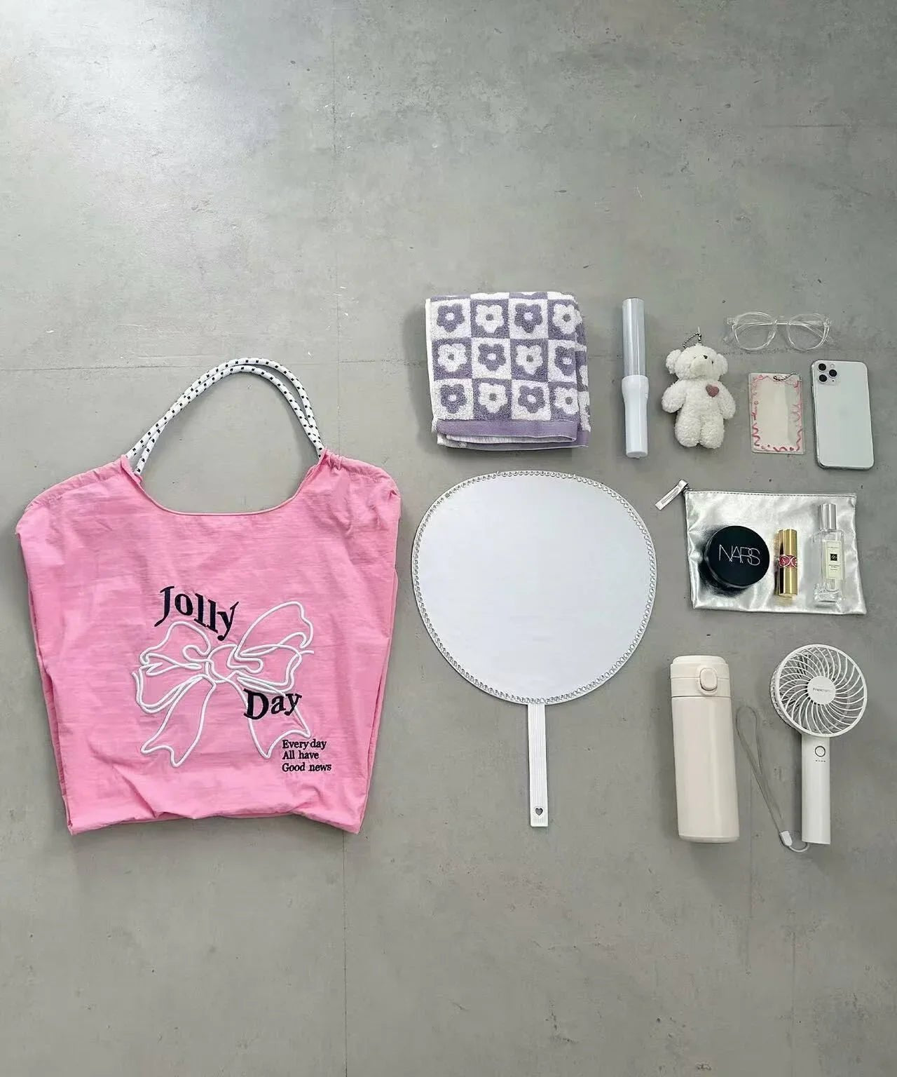 日本直送Ribbon embroidered tote bag - HLY &amp; CHOCCICO