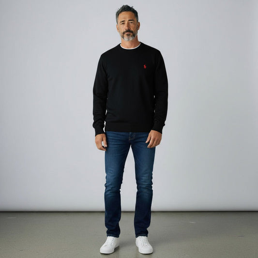 RL 25ss Classic Long Sleeve Knit Base Layer - HLY & CHOCCICO