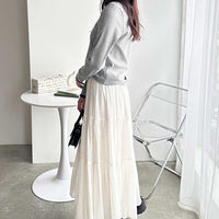 RL Ribbed Fabric Contrast Long Sleeve Tee - HLY & CHOCCICO